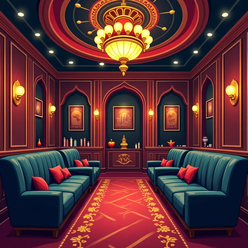 valorbet VIP lounge illustration with premium table